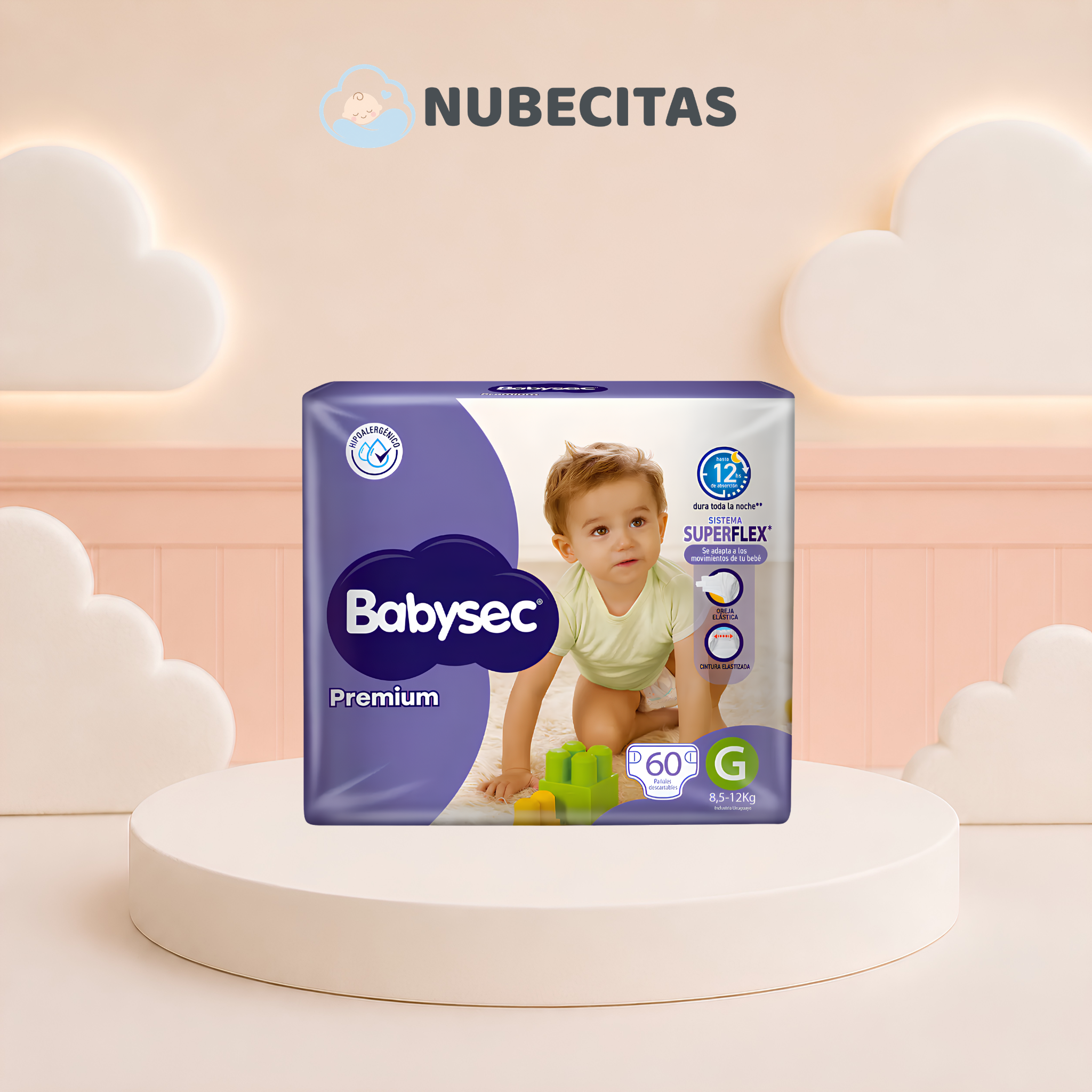 Pañales Babysec Premium Pack Mediano