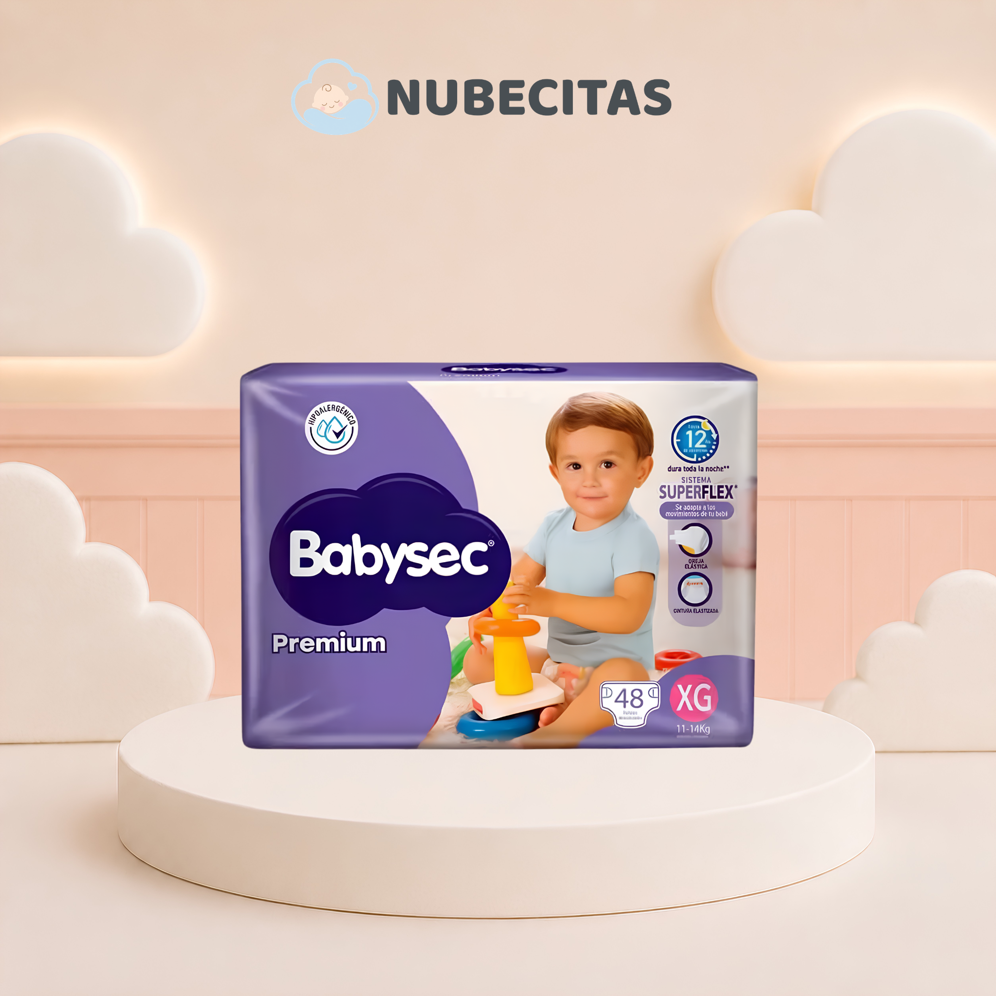 Pañales Babysec Premium Pack Mediano