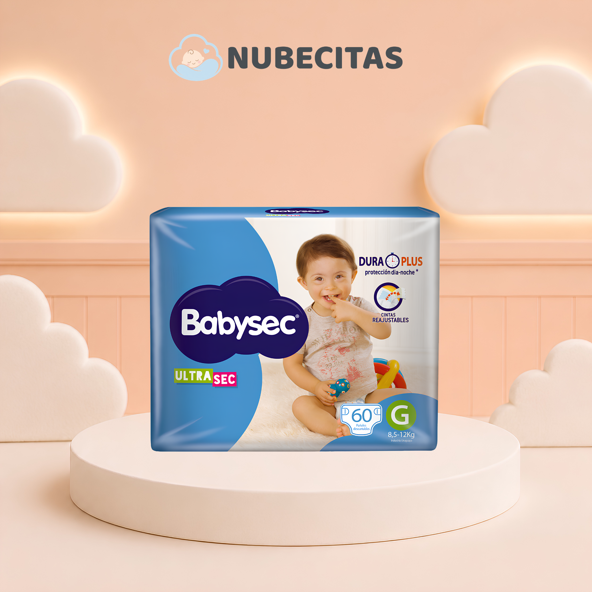 Pañales Babysec Ultrasec Pack Mediano