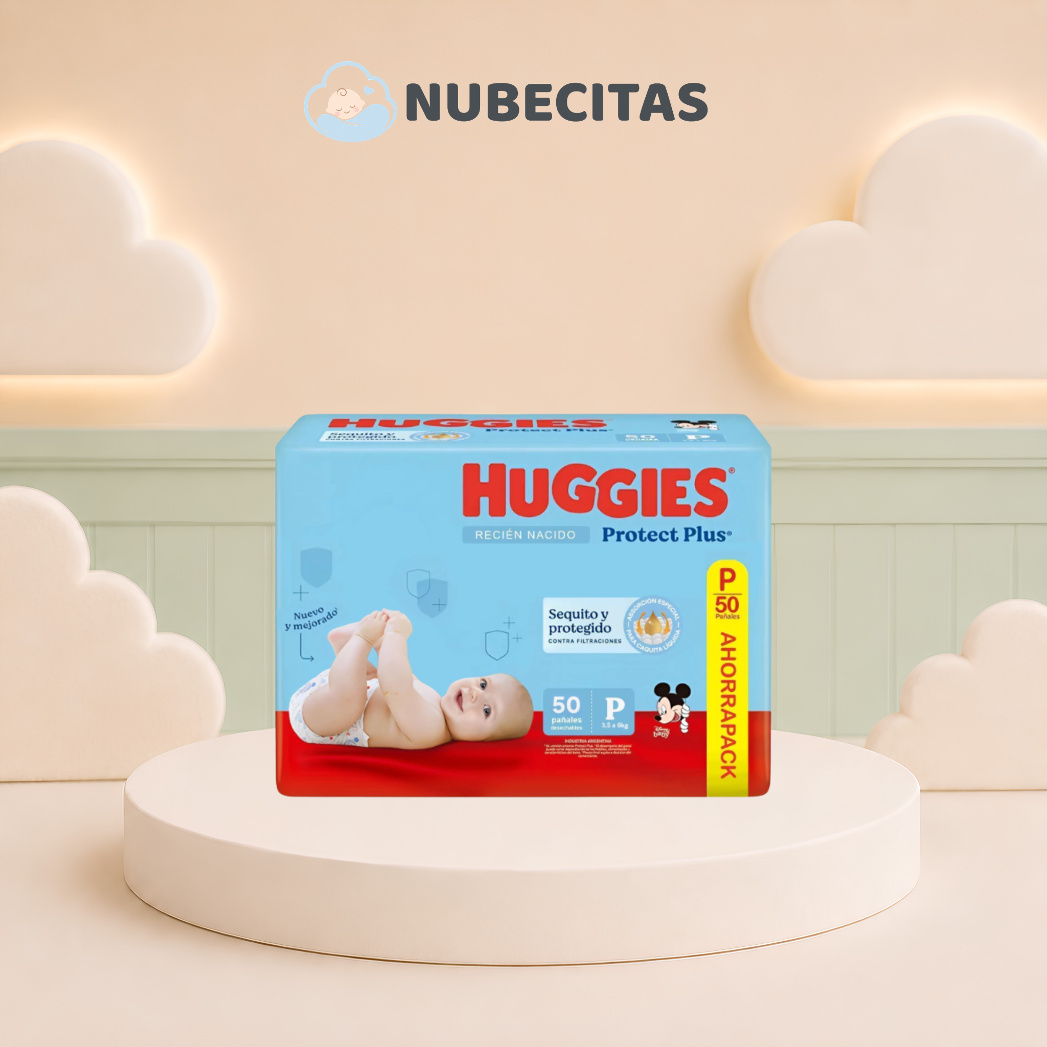 Pañales Huggies Protect Plus x50