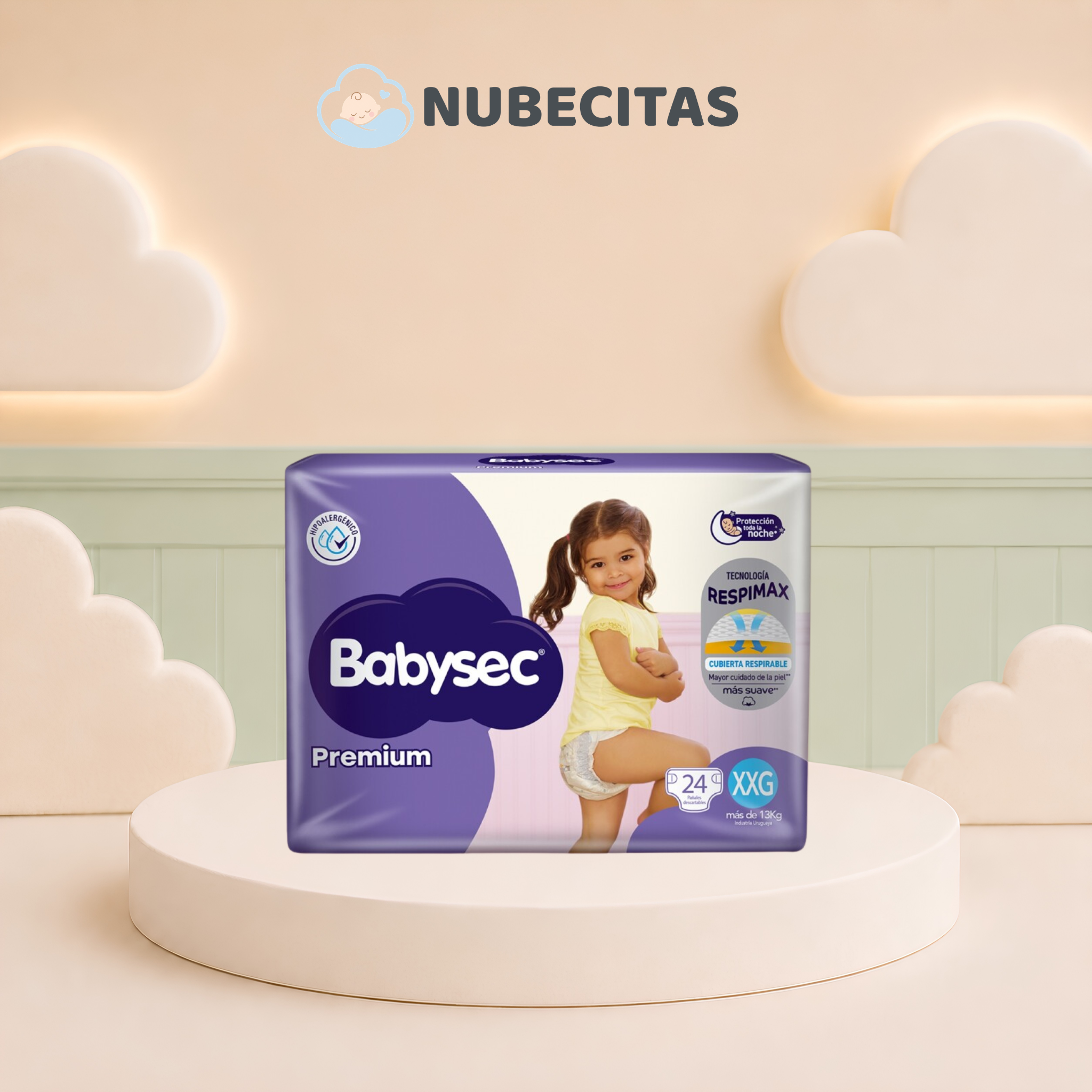 Pañales Babysec Premium Pack Chico
