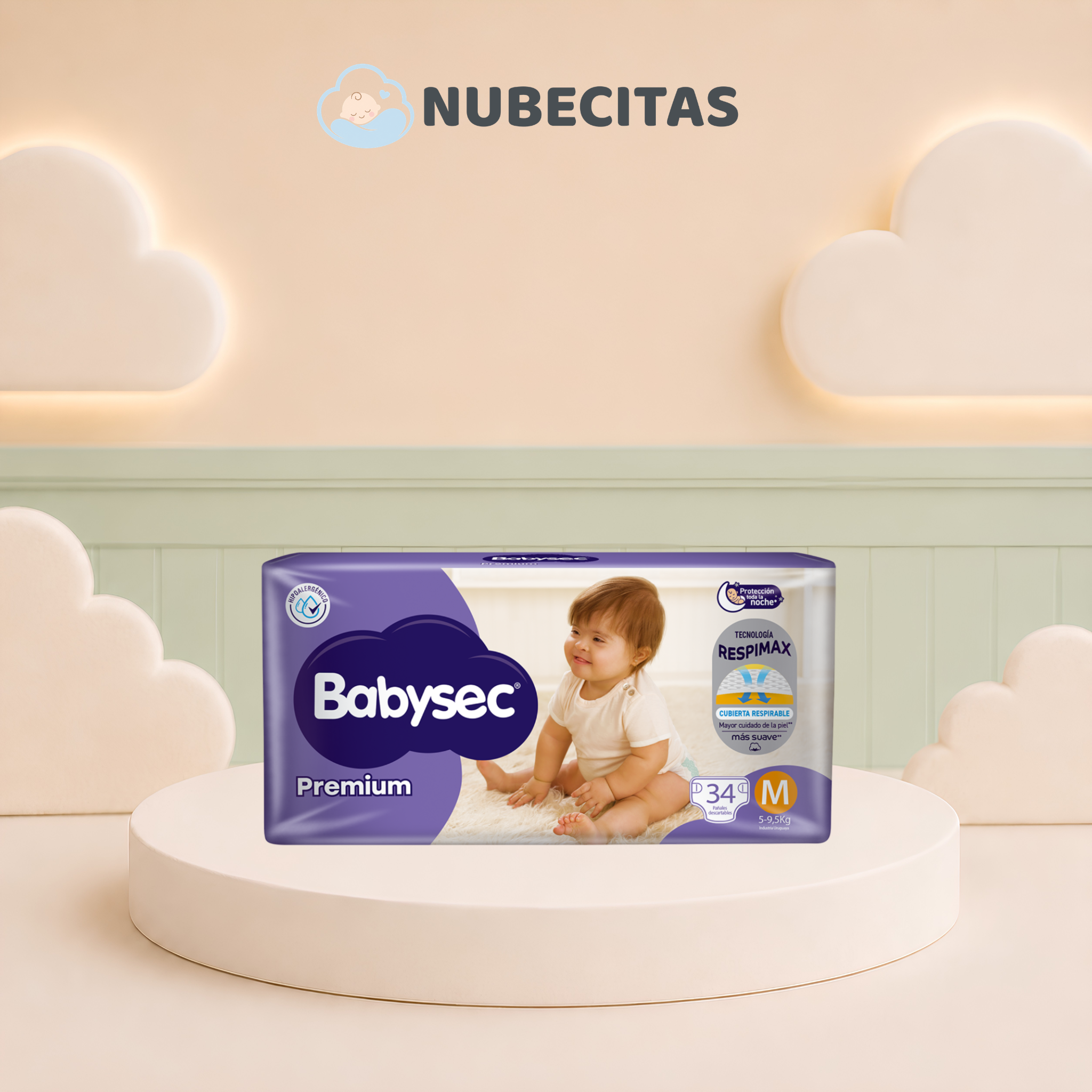 Pañales Babysec Premium Pack Chico