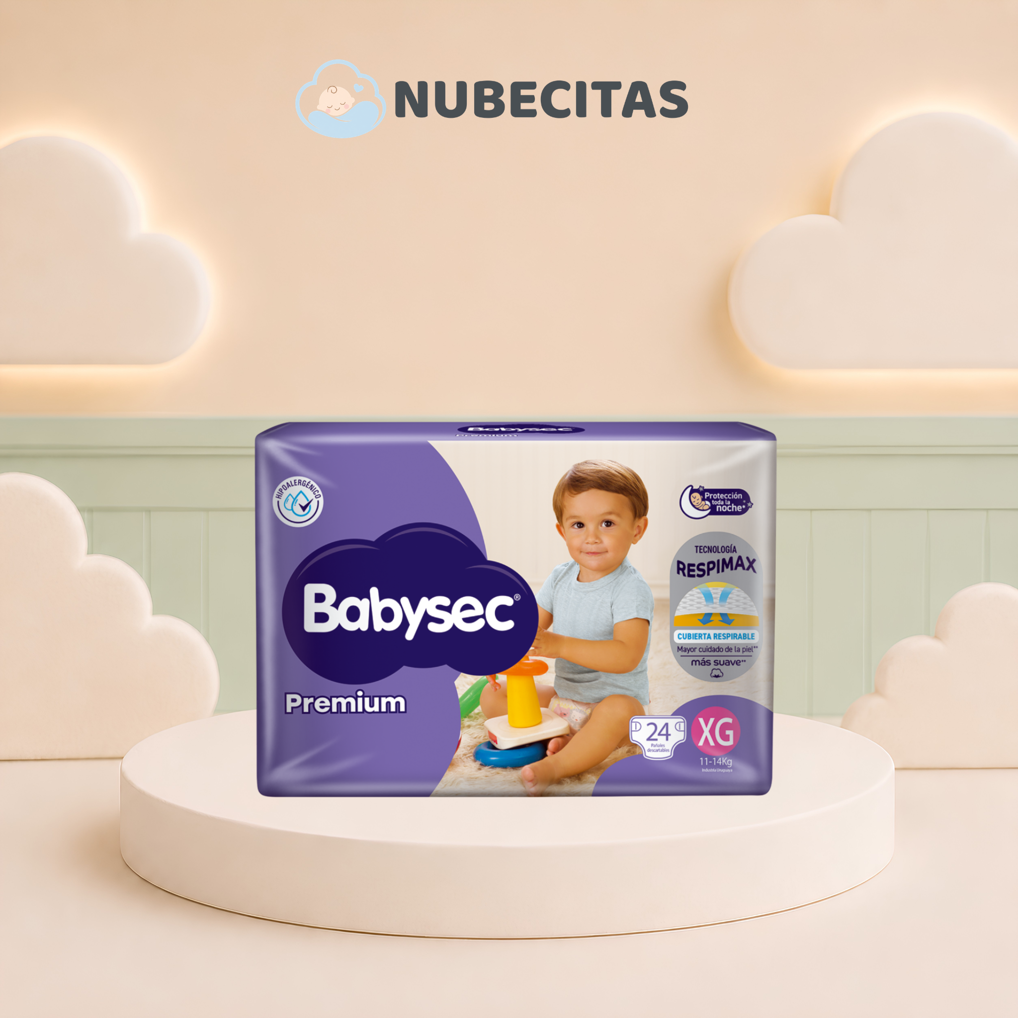 Pañales Babysec Premium Pack Chico