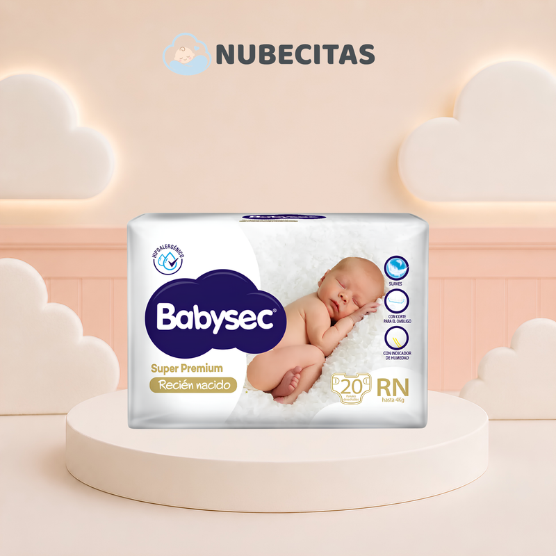 Pañales Babysec Super Premium RN x20