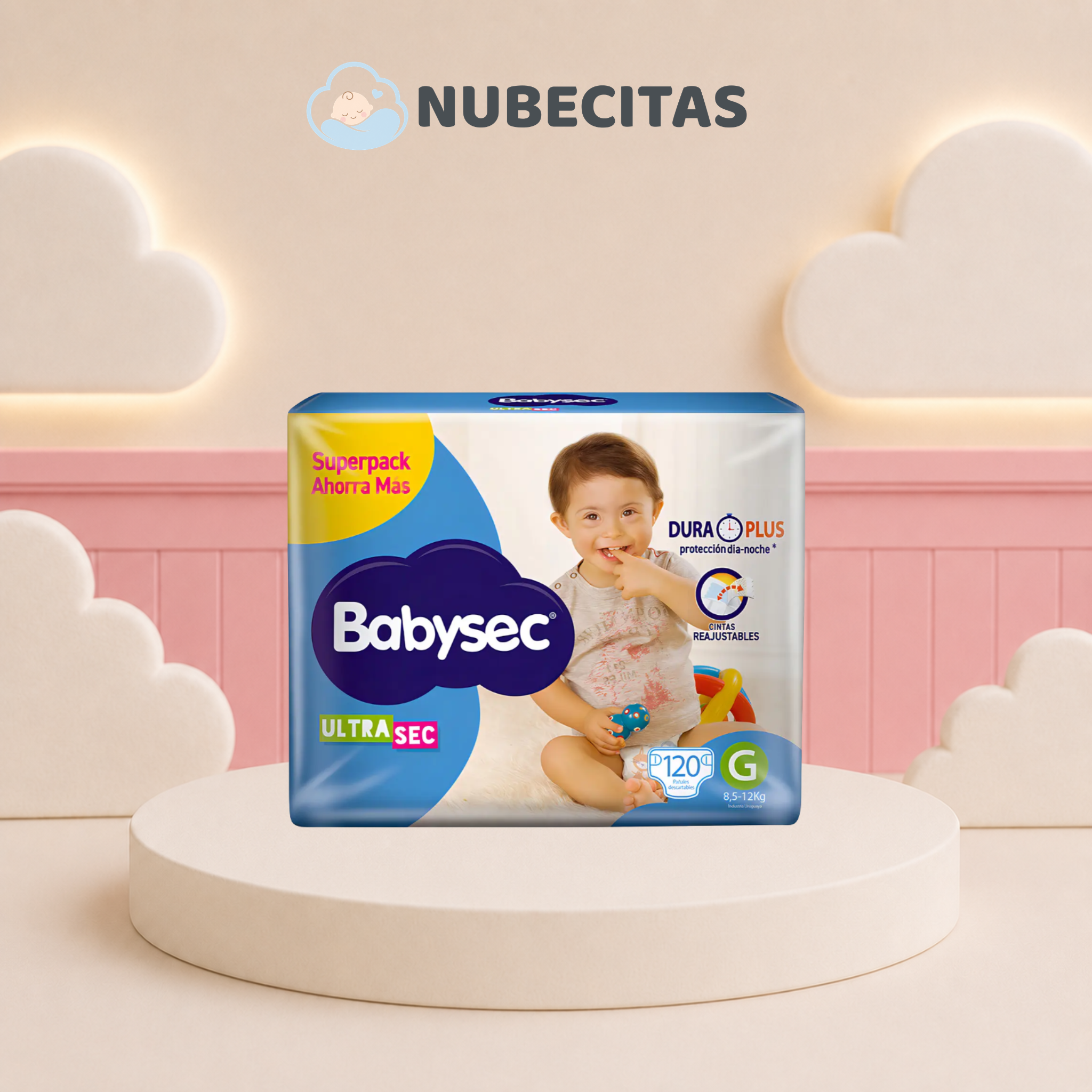 Pañales Babysec Ultrasec Paquetón