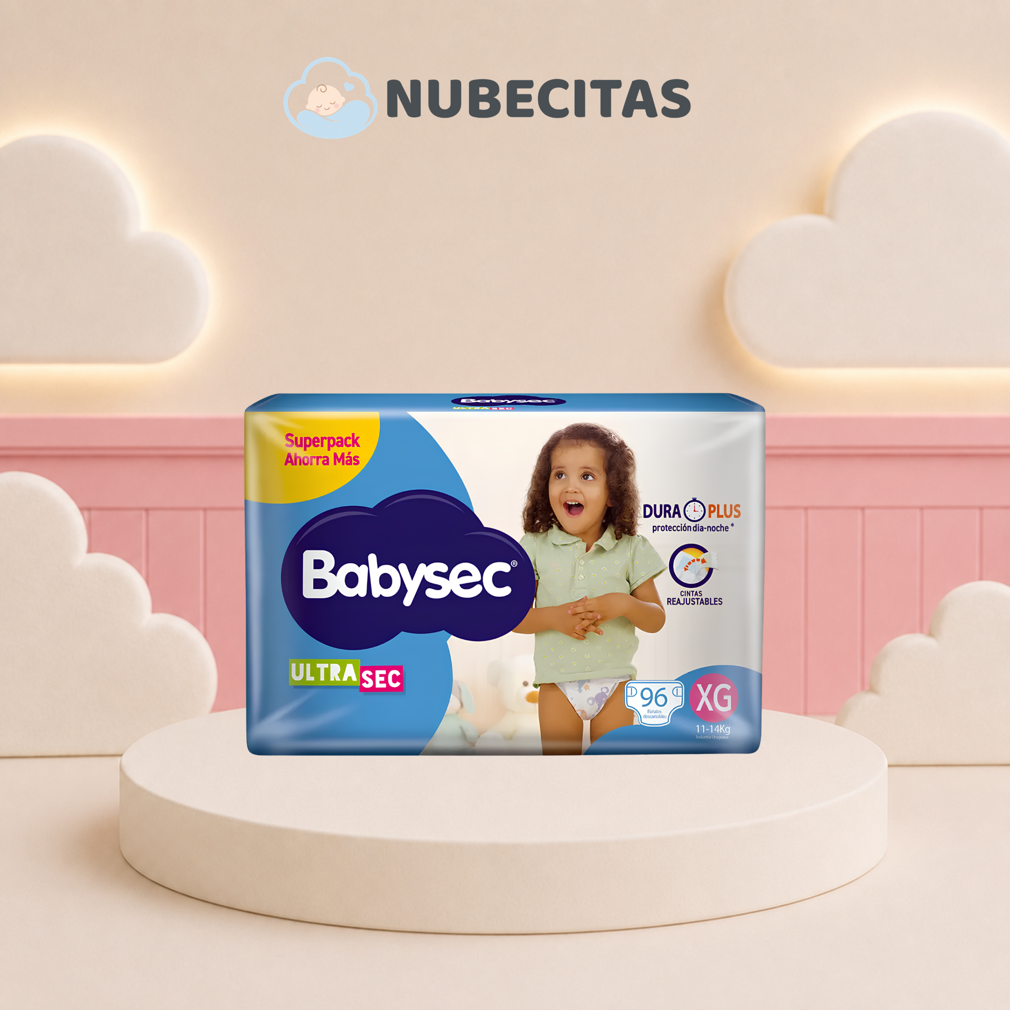 Pañales Babysec Ultrasec Paquetón