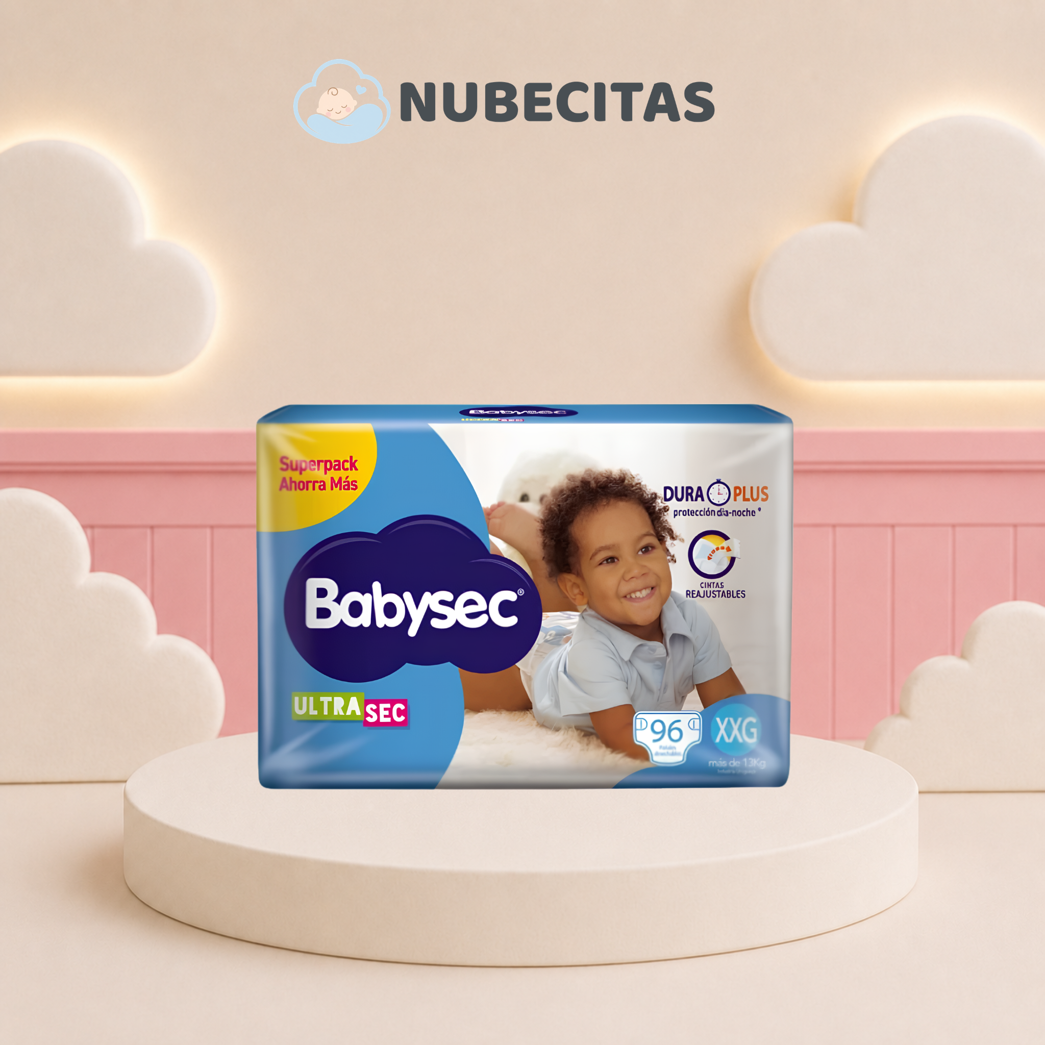 Pañales Babysec Ultrasec Paquetón